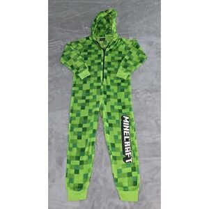 Minecraft Creeper Costume‎ Pajama Hoodie One Piece Jumpsuit Union Suit Youth